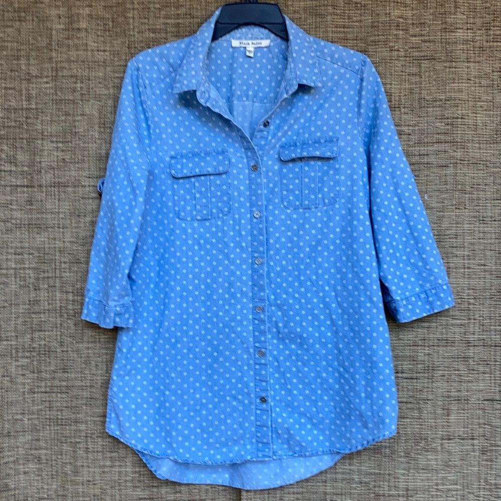 Black rainn button down shirt